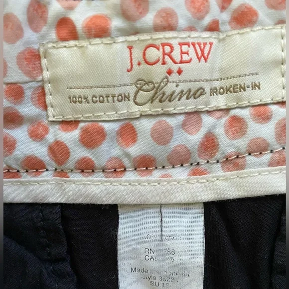 J Crew Women’s Sz 0? Black Broken In 3” Chino Short‎ - Picture 5 of 10